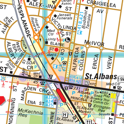 Melway Brimbank Council WallMap - Image 2