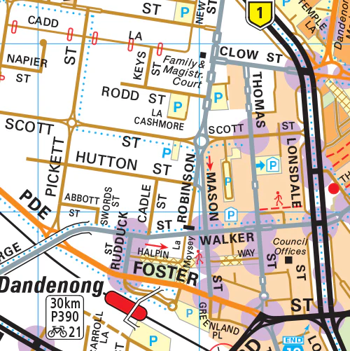 Melway Greater Dandenong Council WallMap - Image 2