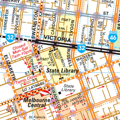 Melway Melbourne City Council WallMap - Image 2