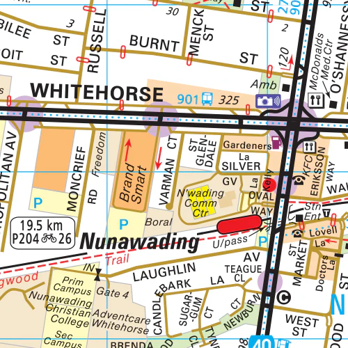 Melway Whitehorse Council WallMap - Image 2