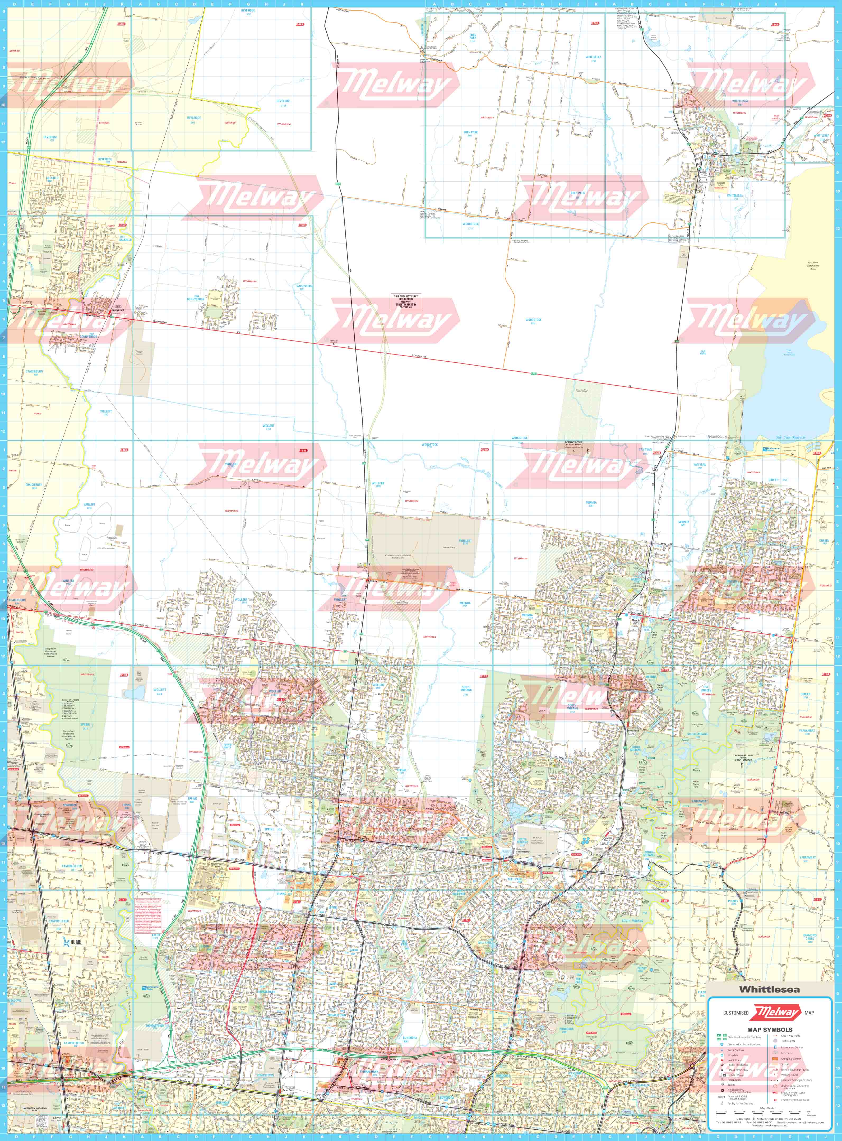 Melway Whittlesea Council WallMap