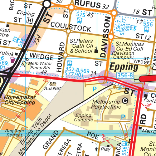 Melway Whittlesea Council WallMap - Image 2